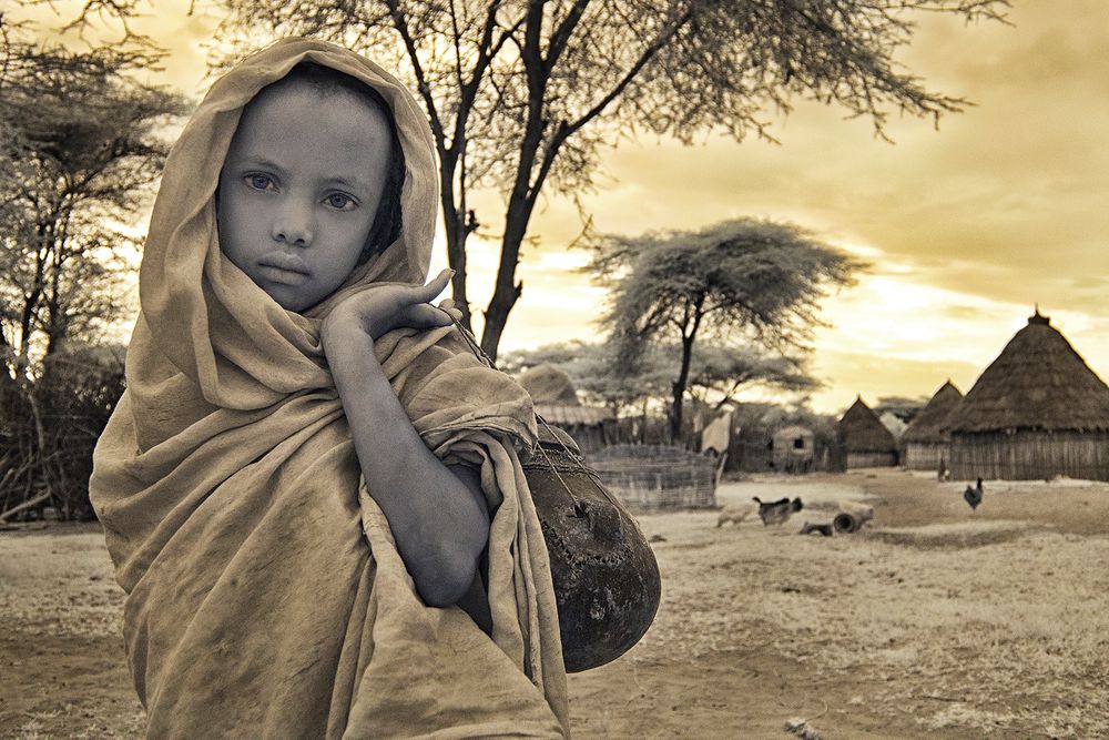 Girl with jug