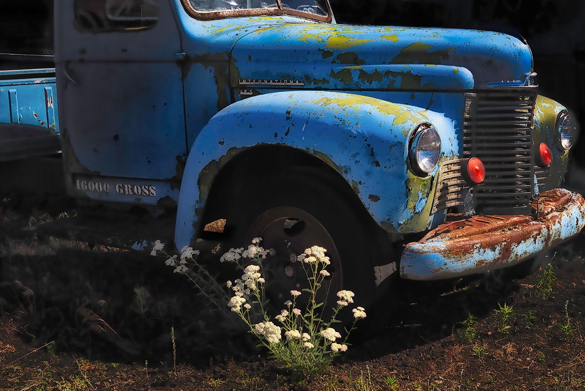 Old Blue Truck 