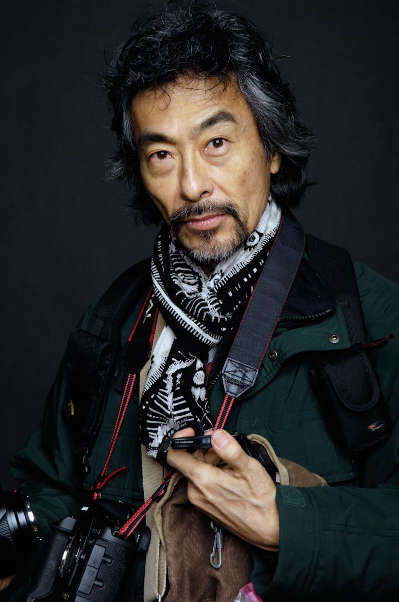 portrait of a Japanese very cool photographer. Asian photographer Asian photographer
