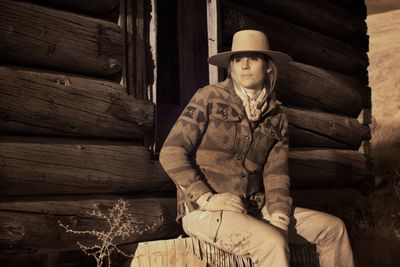 Portrait of a cowgirl