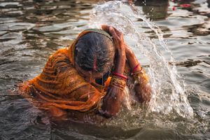 Woman Washing