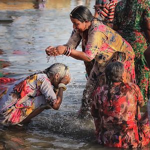Woman Bathing