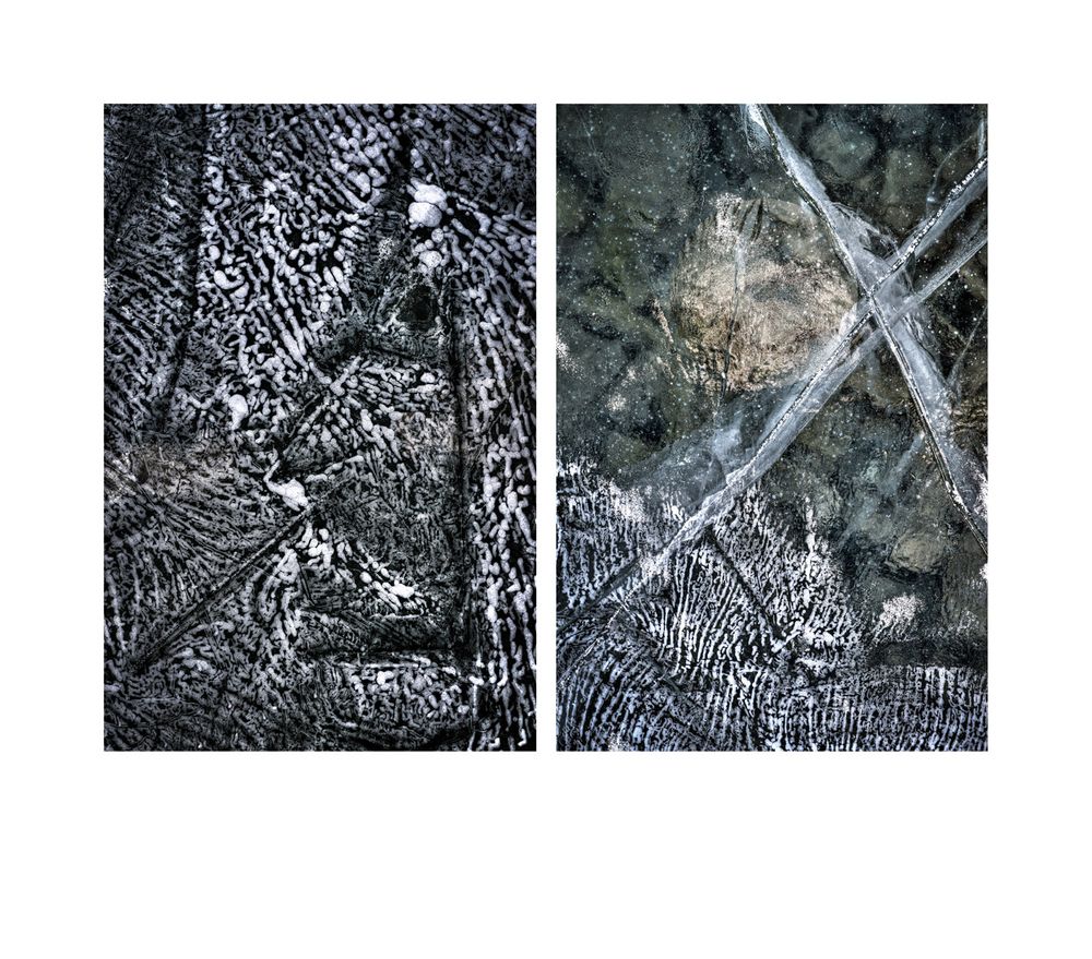 Pigment Print on Fine Art Paper Silvaplana Lake III: Black Ice