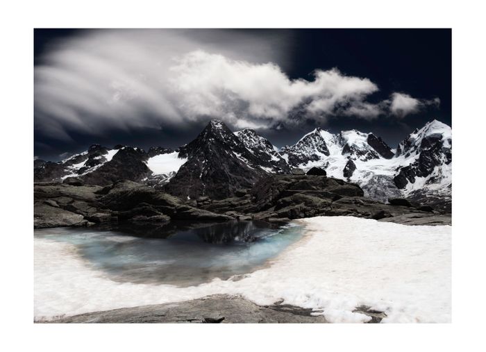 Pigment Print on Fine Art Paper Engadin: Corvatsch