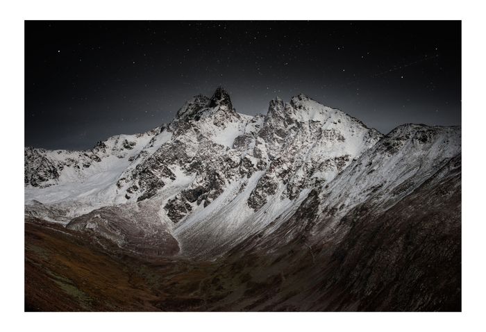 Pigment Print on Fine Art Paper Engadin: Muottas Muragl Night