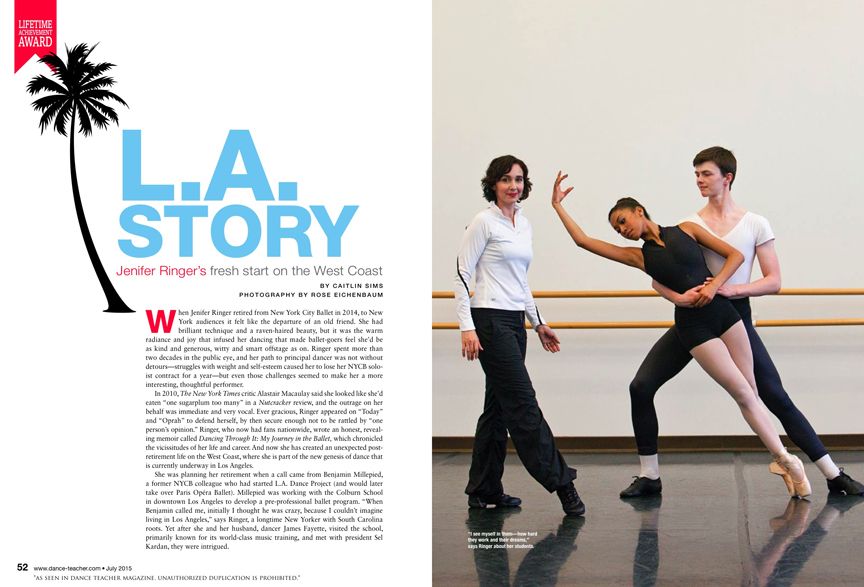 Dance Teacher Magazine Feature