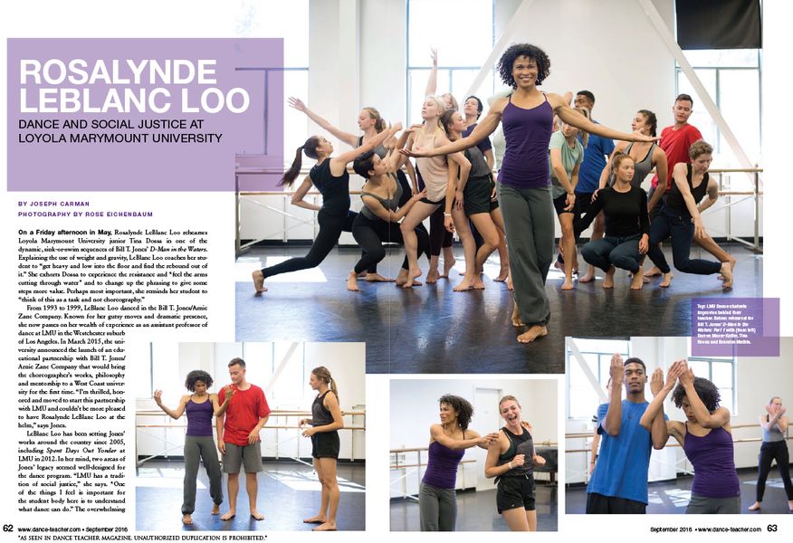 Dance Teacher Magazine Feature