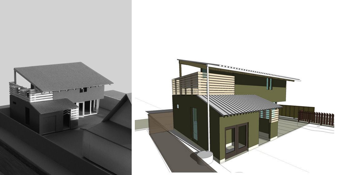 model views from the garden side of the cottage. 1Frakes_Garden_Cottage_6