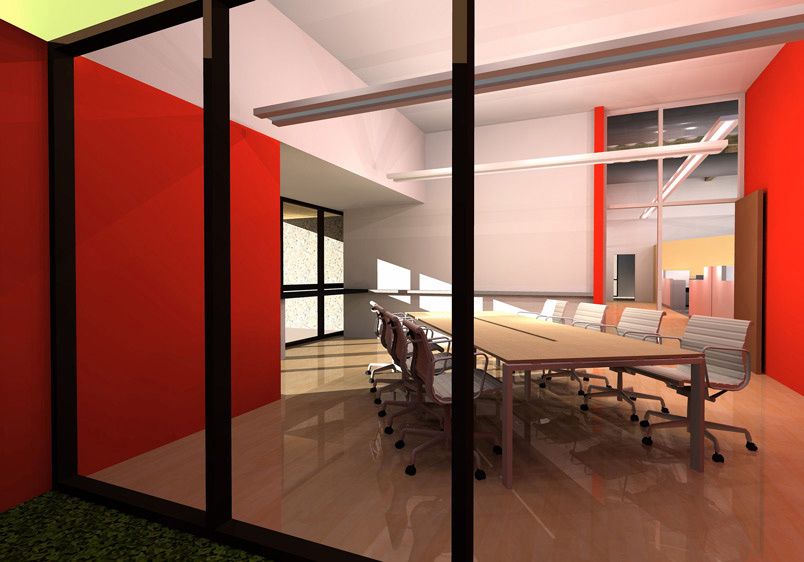 Typical conference room, located in all buildings, at each end of the floor plate. 1Park_West_Light_Industrial_Office_Park_7