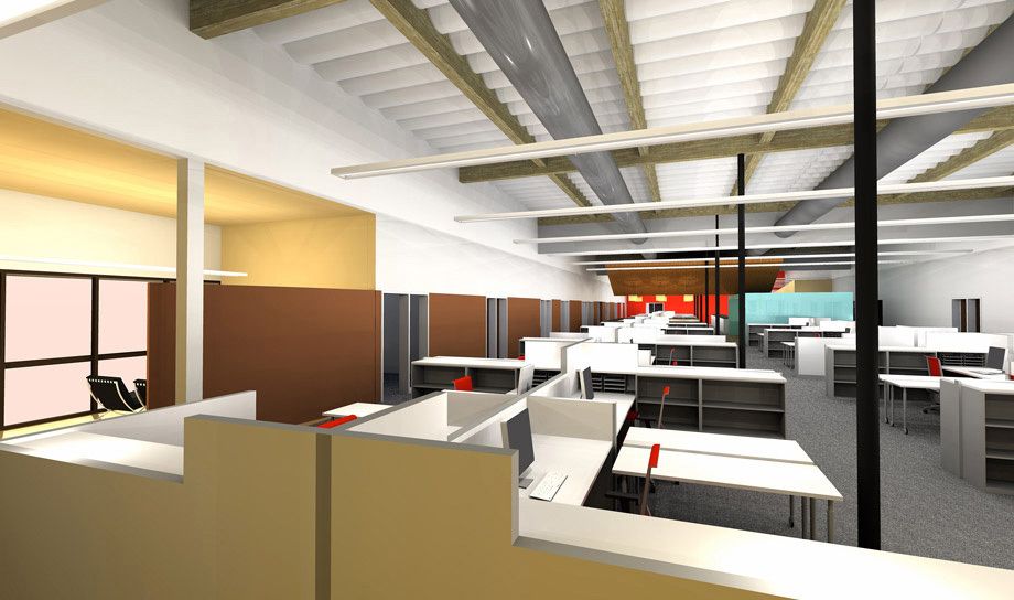 Building 2: technical staff entrance amd waiting area to the left. 1Park_West_Light_Industrial_Office_Park_9