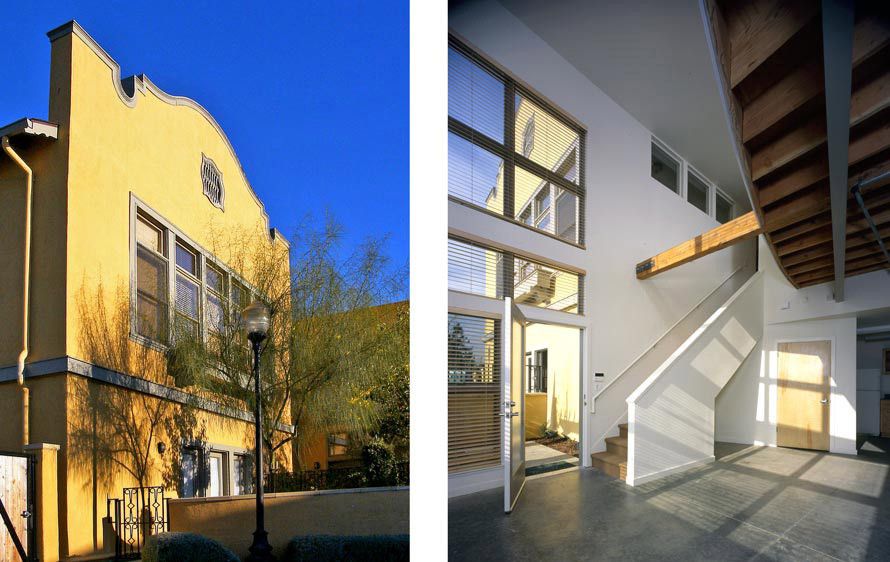 Garden entry to the live / work loft. 1Historic_Old_School_Lofts_8