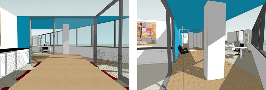 The acute floor areas of the building have resulted abundant natural light and views of the Bay. 1Bayside_Plaza_Office_Building_5