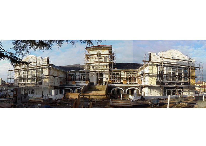 Facade and balcony reconstruction in progress. 1Historic_Old_School_Lofts_2