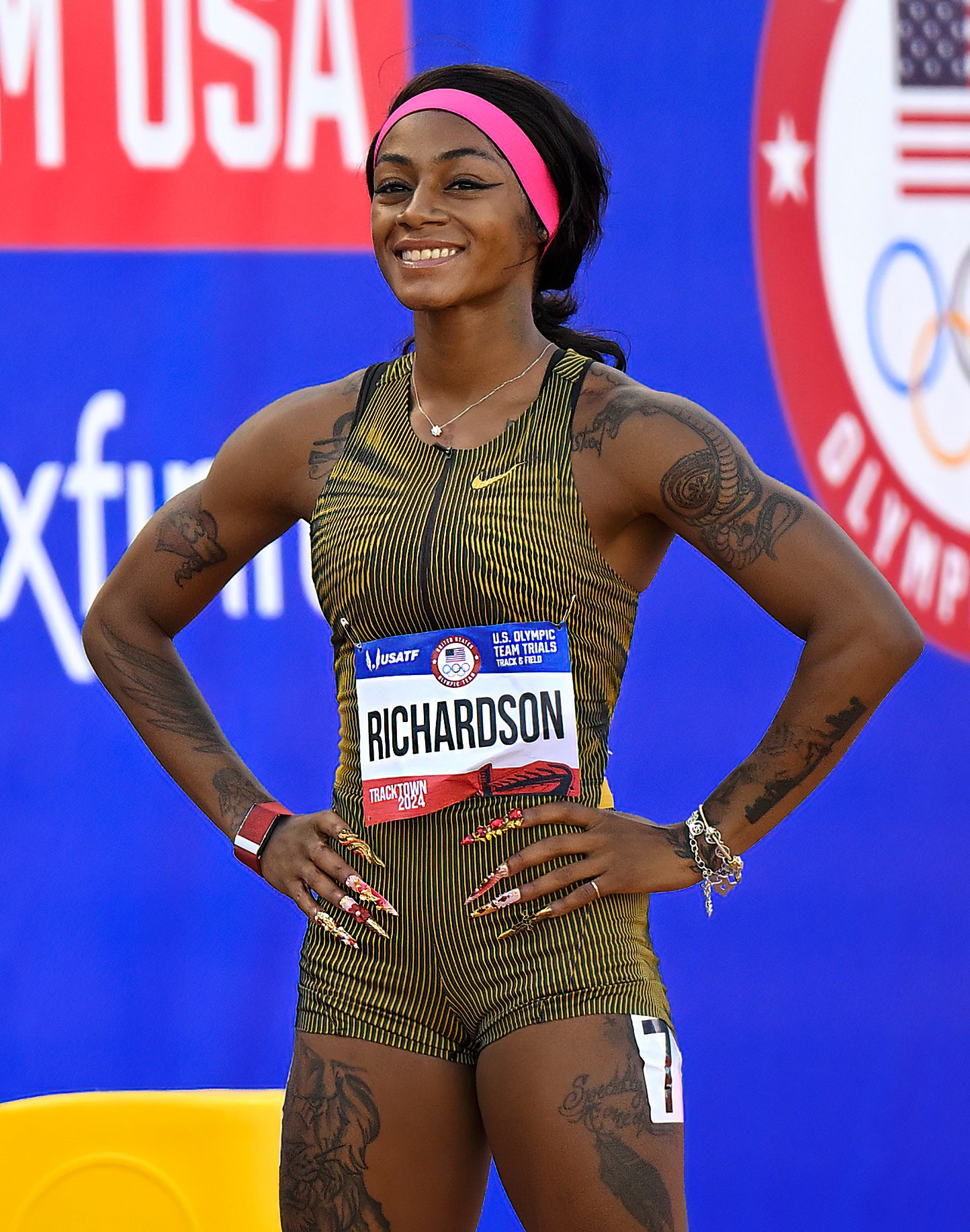 Sha Carri Richardson 100m 2024 olympic trials.