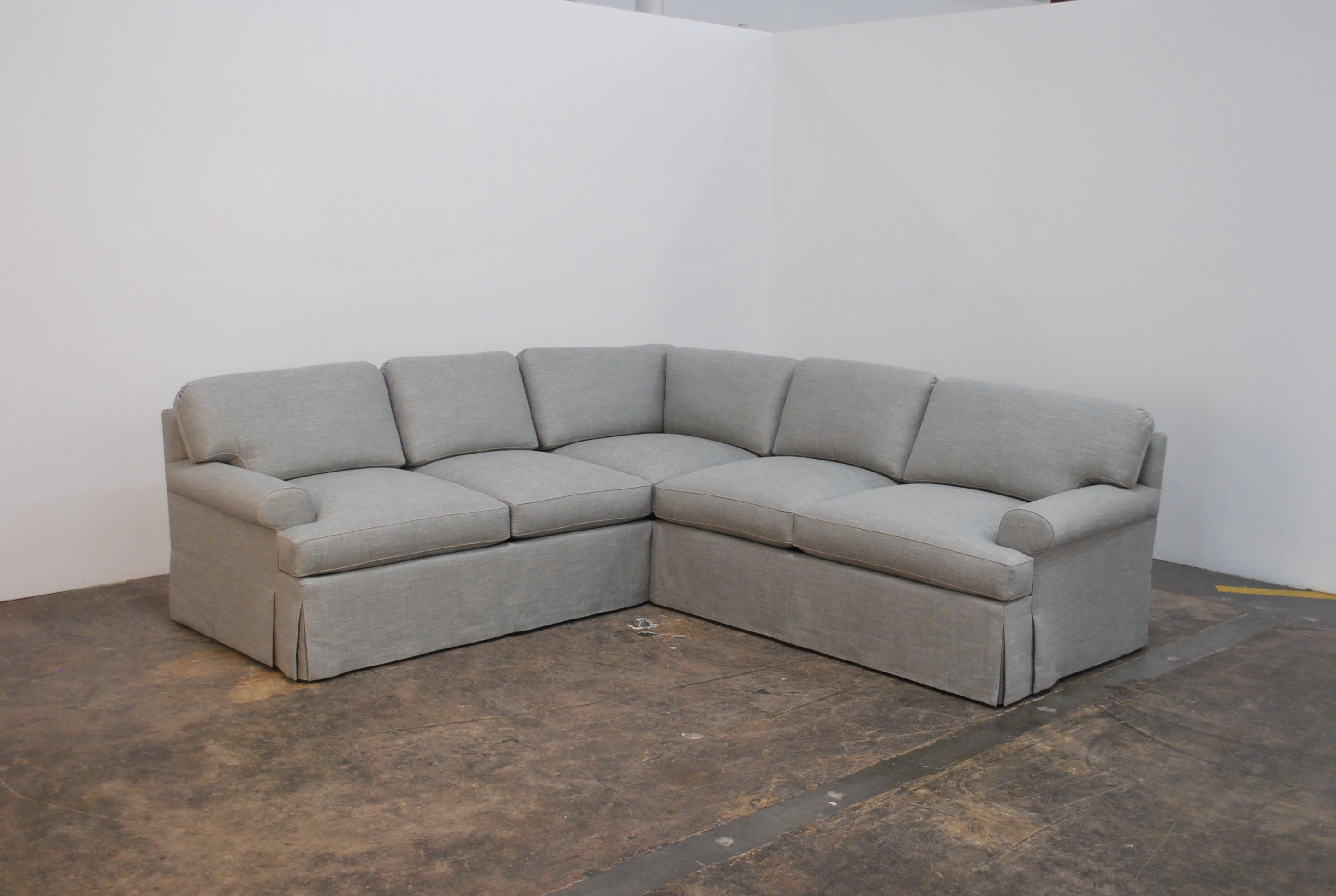Classic Skirted Sectional Sofa