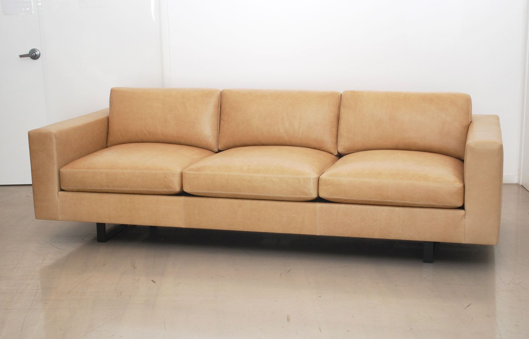 Custom leather sofa