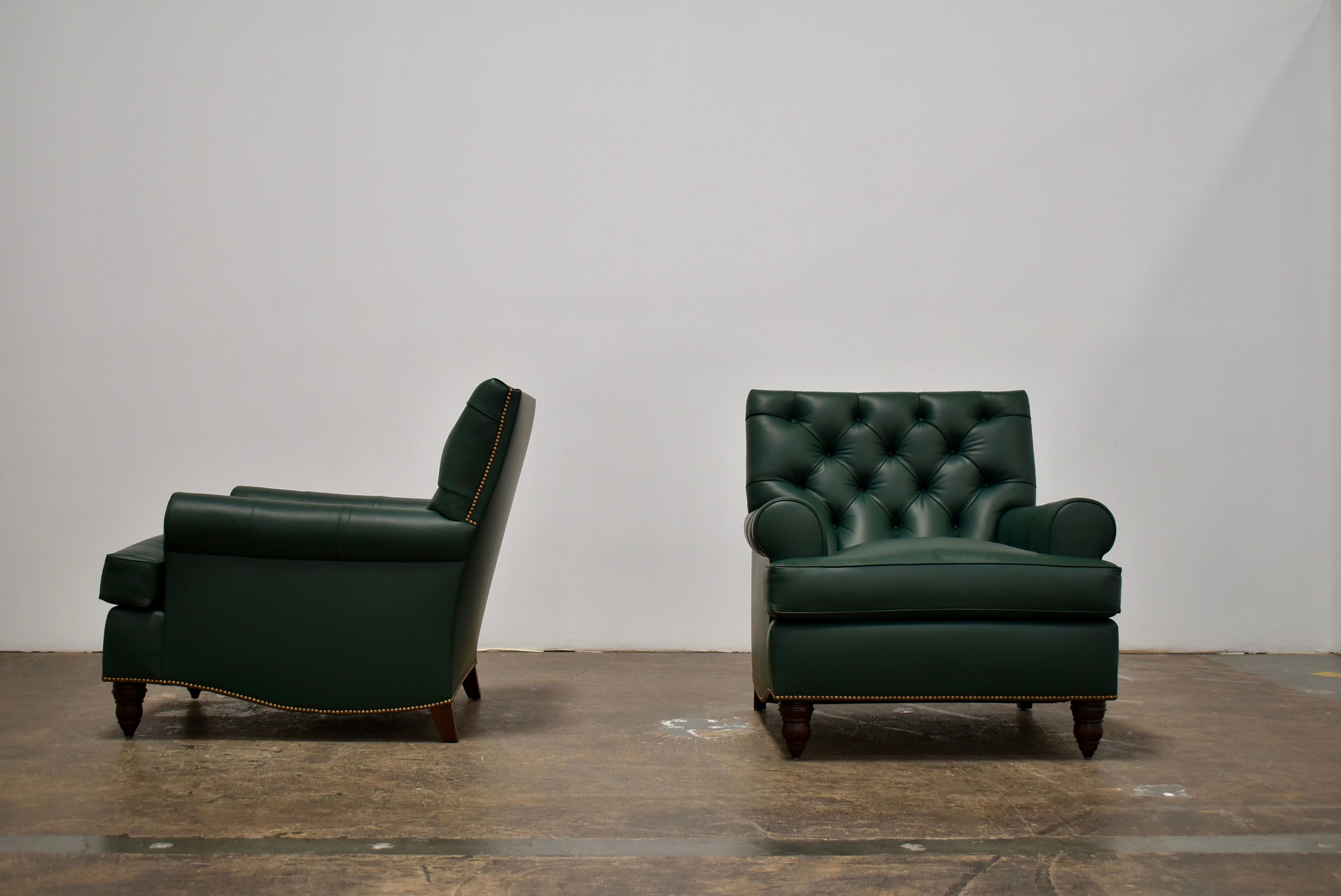 Leather Tufted Armchair