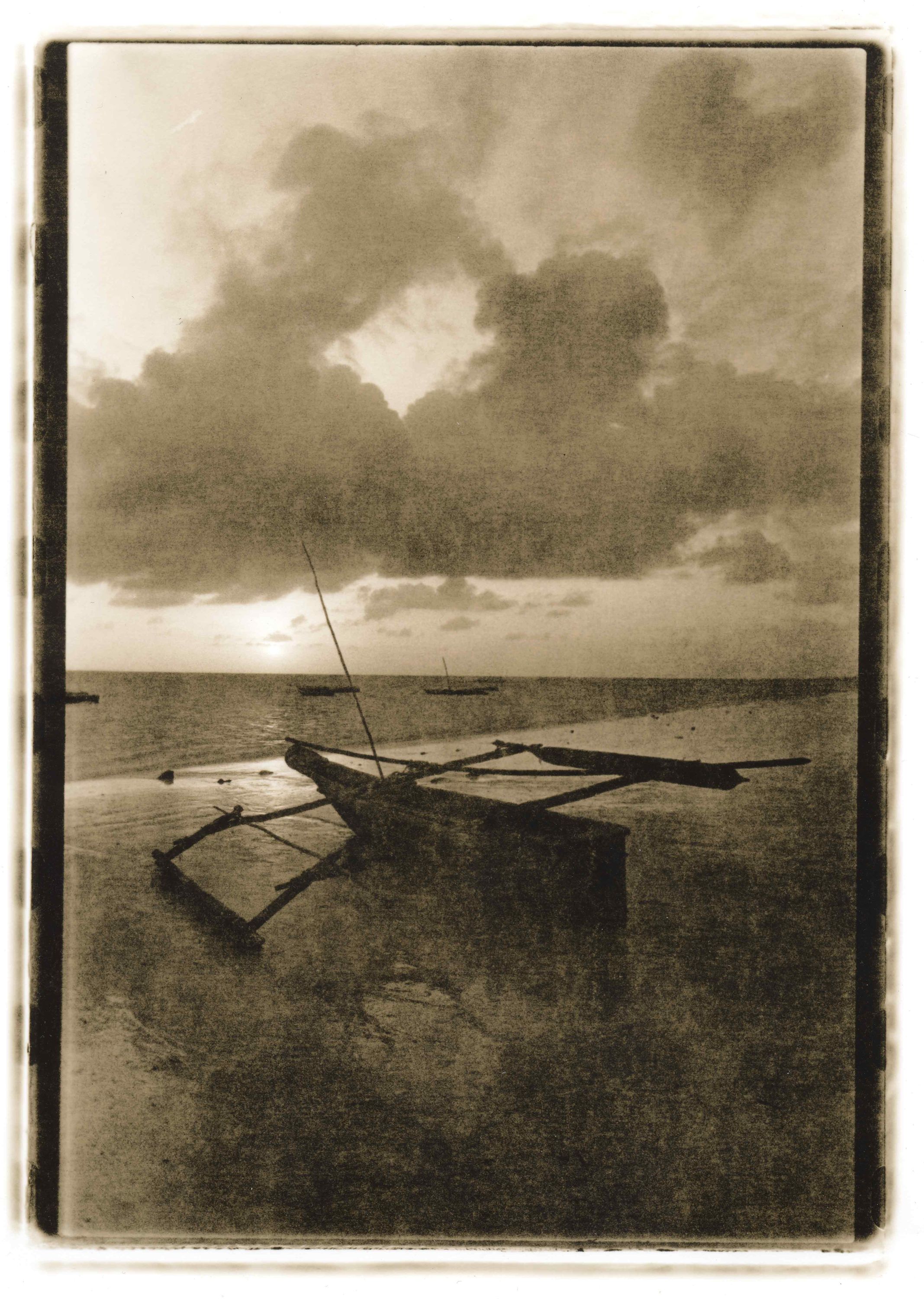 Beached Dhow - Zanzibar