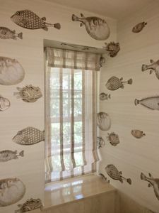 Powder room Fornasetti Acquario Cole and Son Wallpaper