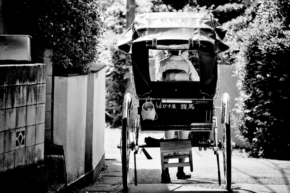 Rickshaw. Kamakura, Japan