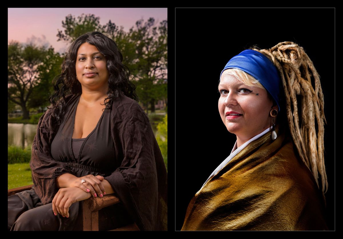 "Art Lives Here" For the City of Asbury Park • Left: Mona Lisa - Angie Sugrim • Girl With The Pearl Earring - Shannon Moran
