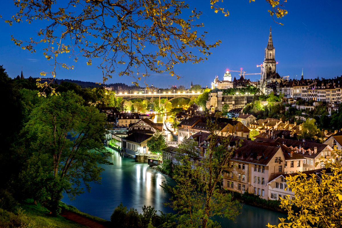 Aare River. Bern, Switzerland