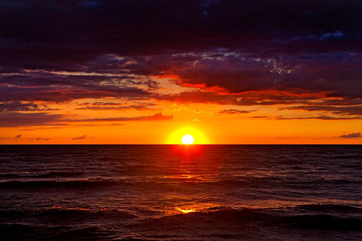 Sunset. Lake Ontario, New York