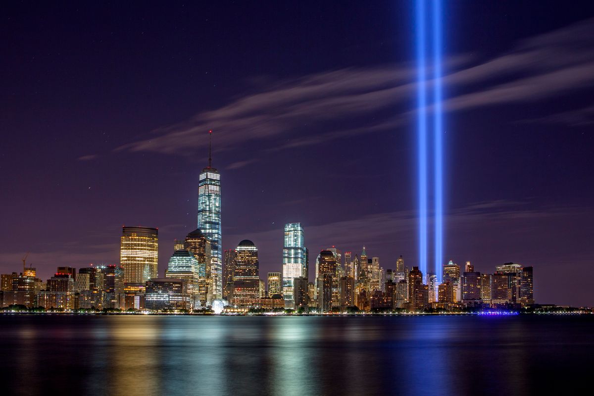 Tribute In Lights Memorial. New York, New York