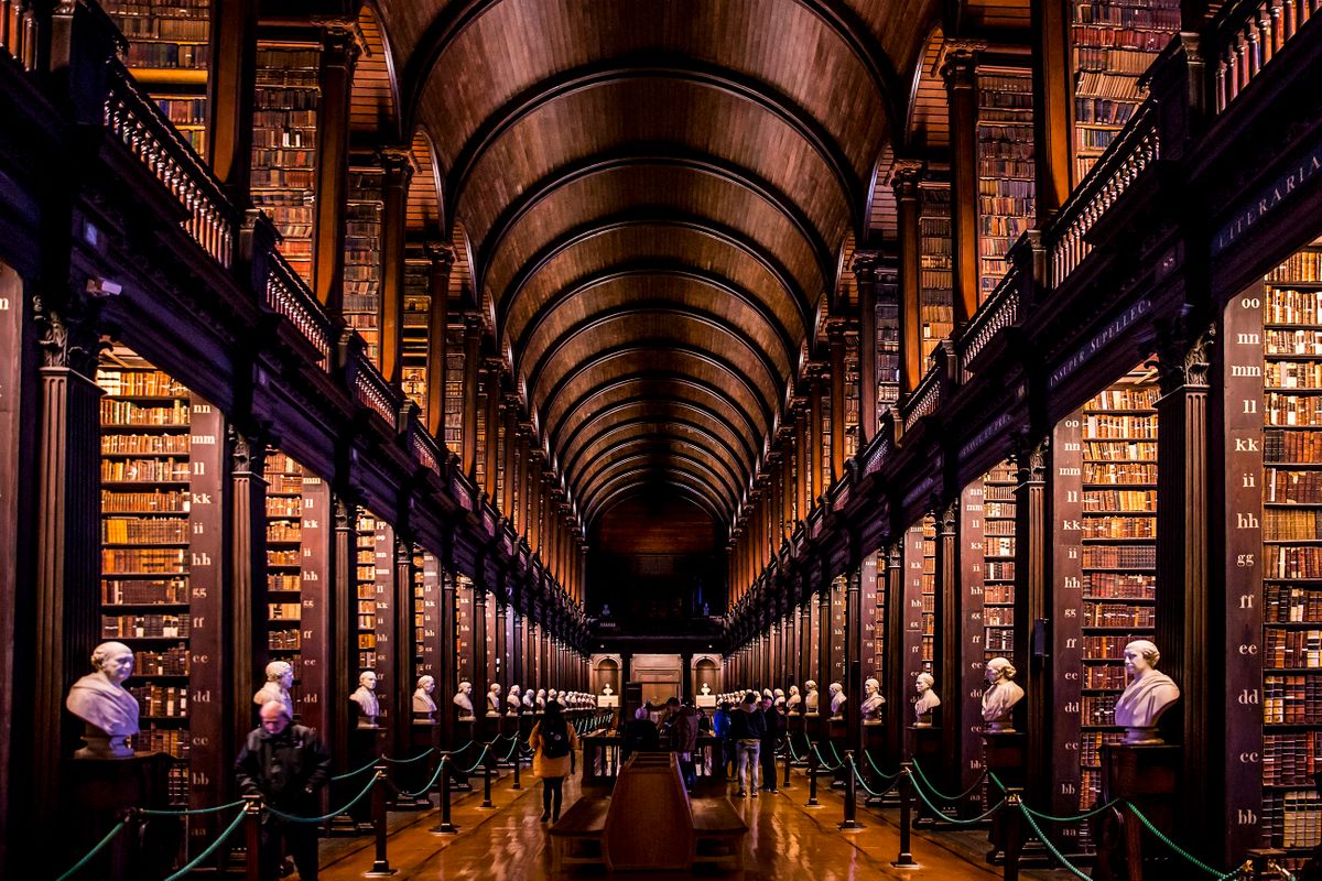 Trinity College Library. Dublin, Ireland