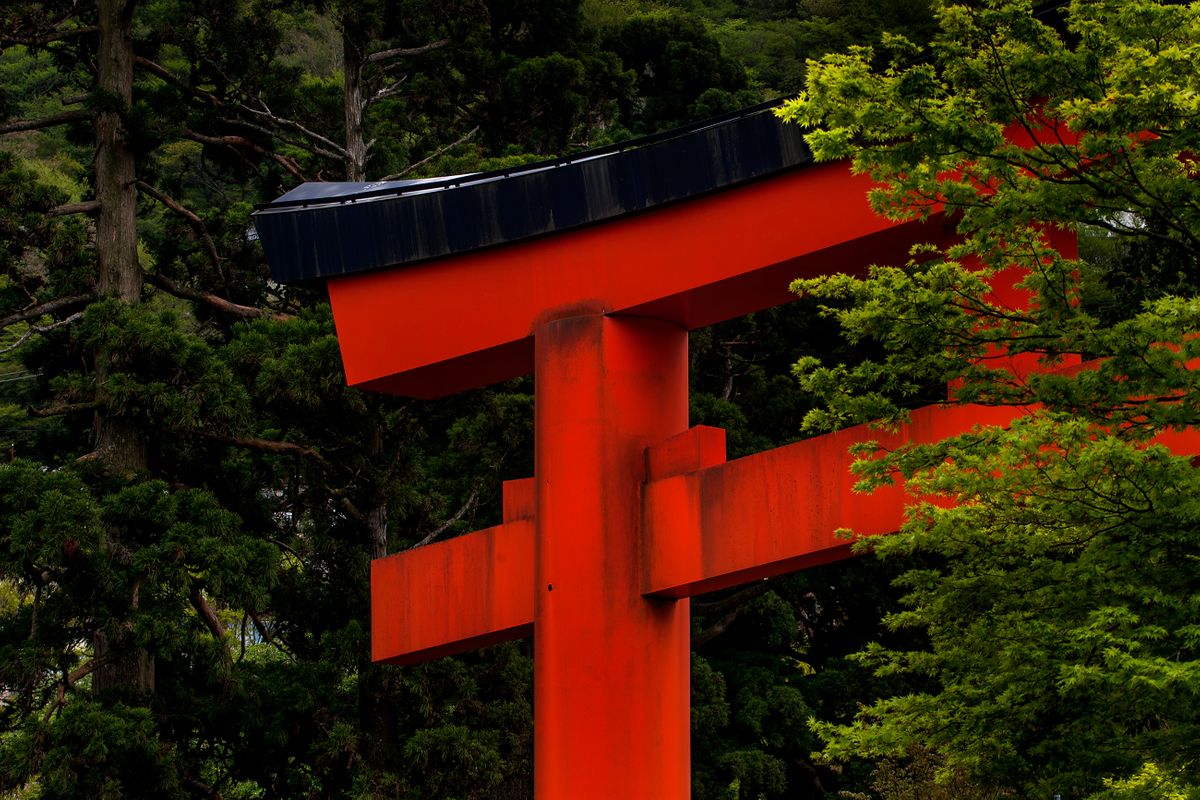Torii Gate. Hakone, Kanagawa Prefecture, Japan