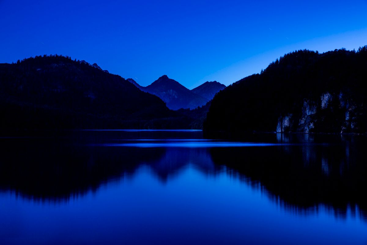 Alpsee. Schwangau, Bavaria, Germany