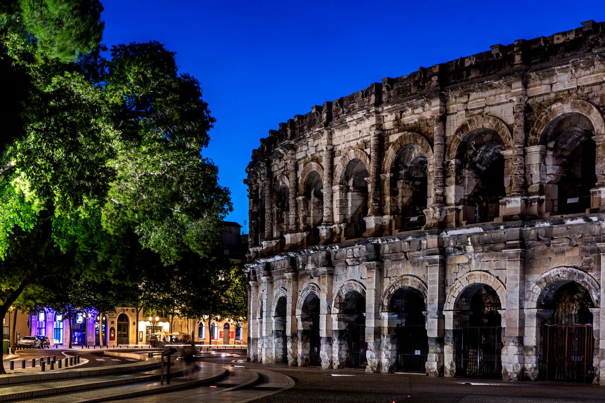 Arena of Nîmes, Roman Ampitheatre. Nîmes, France