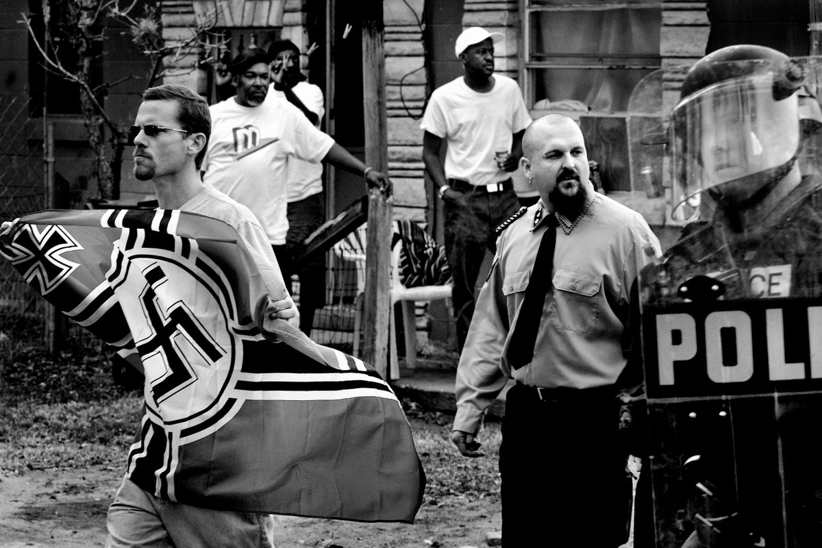 National Socialist Movement march. Orlando, Florida 2006