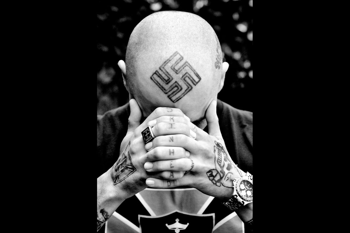 Neo-Nazi Skinhead, Aryan World Congress. Laurens, South Carolina 2006