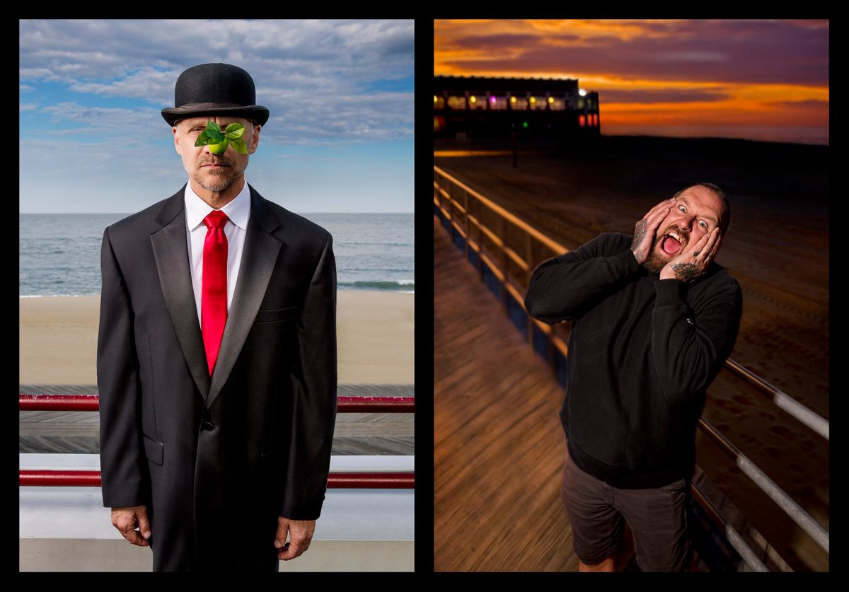 "Art Lives Here" For the City of Asbury Park • Left: Son Of Man - Russell Lewis • The Scream - Jason Dermer
