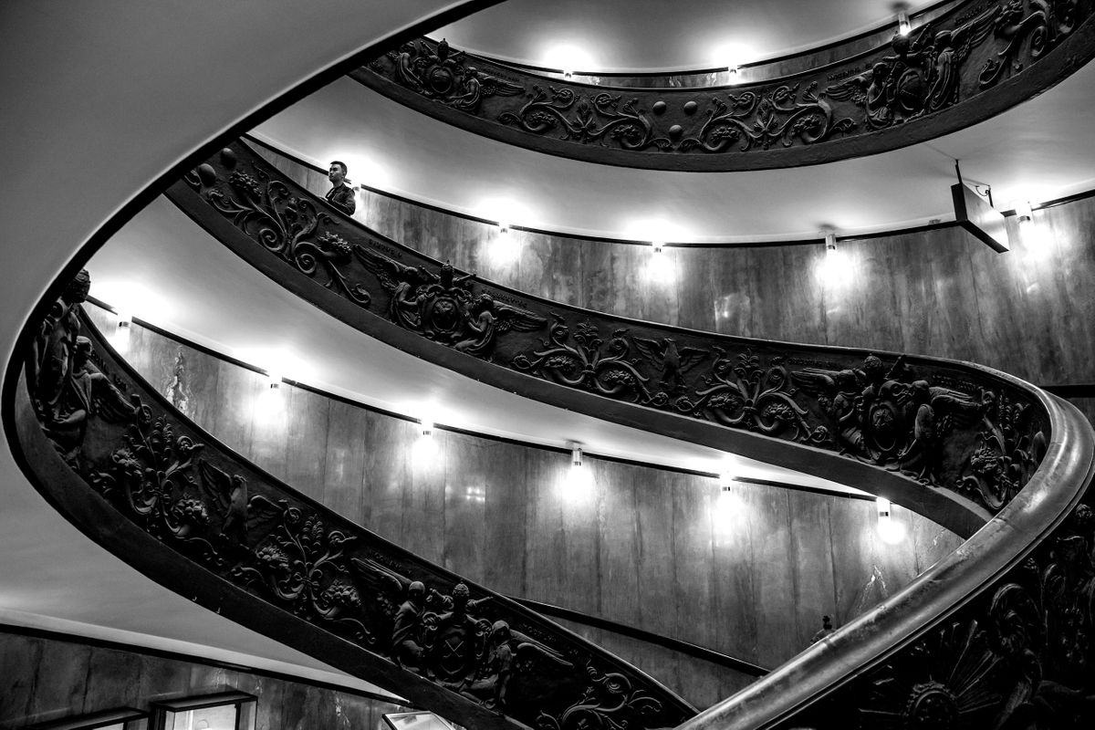 Bramante Staircase, Vatican Museum. Vatican City