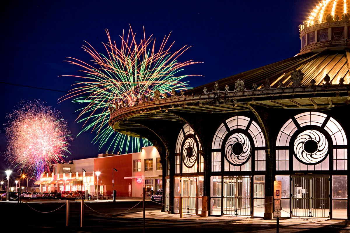 Carousel Fireworks. Asbury Park, New Jersey