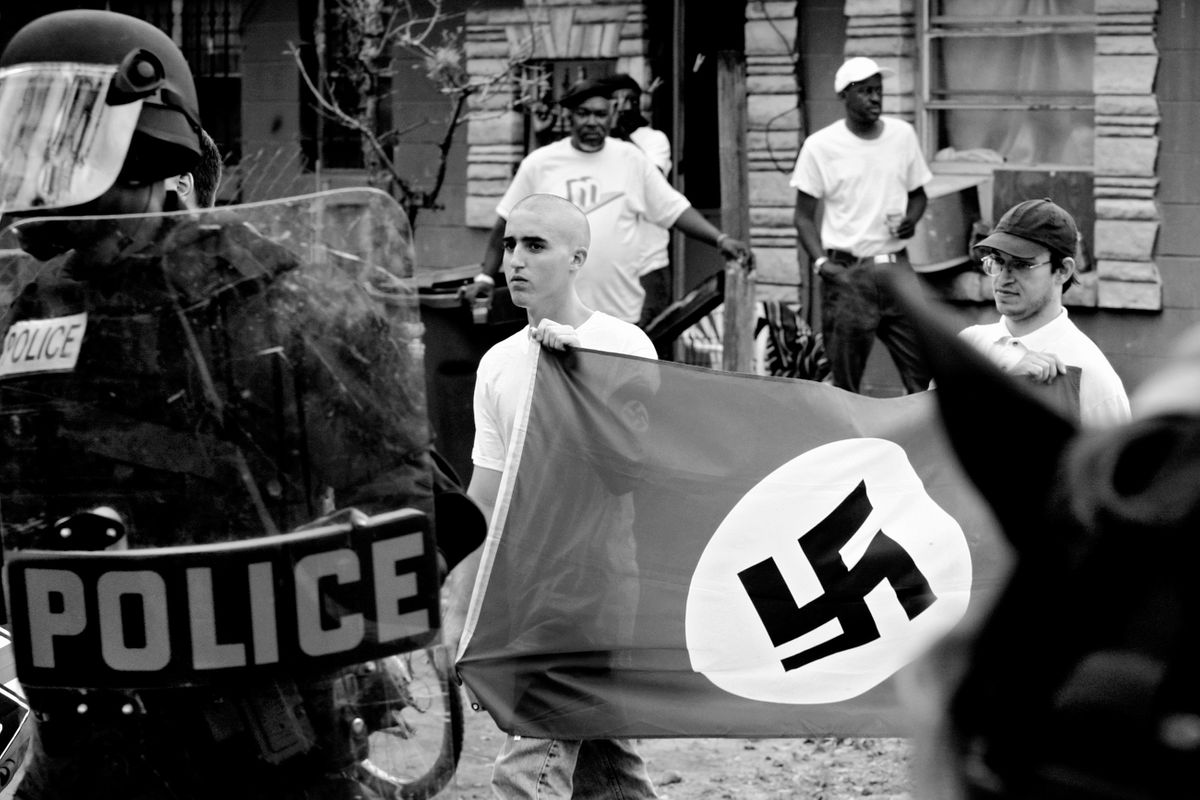 National Socialist Movement march. Orlando, Florida 2006
