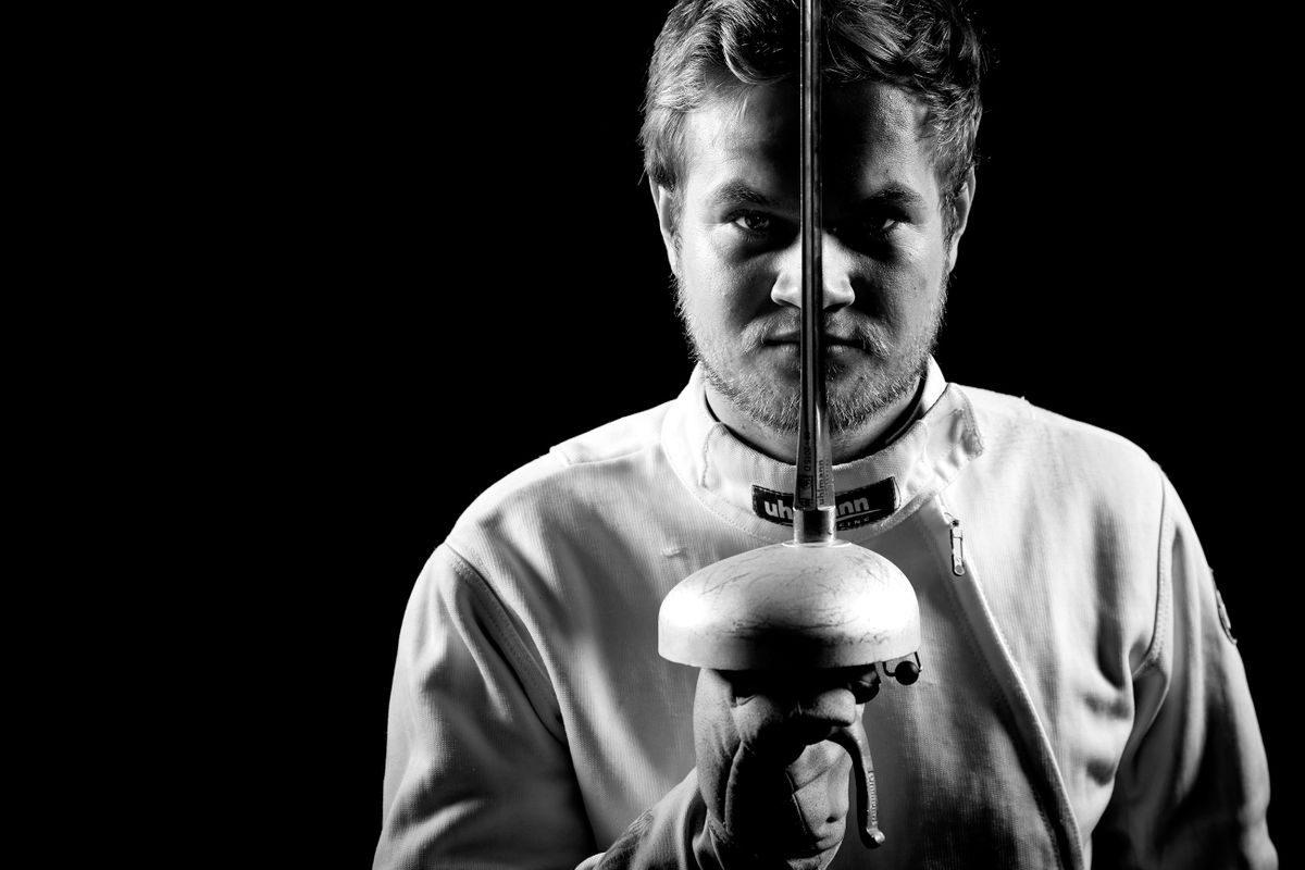 Columbia  University Fencing's Porter Hesslegrave