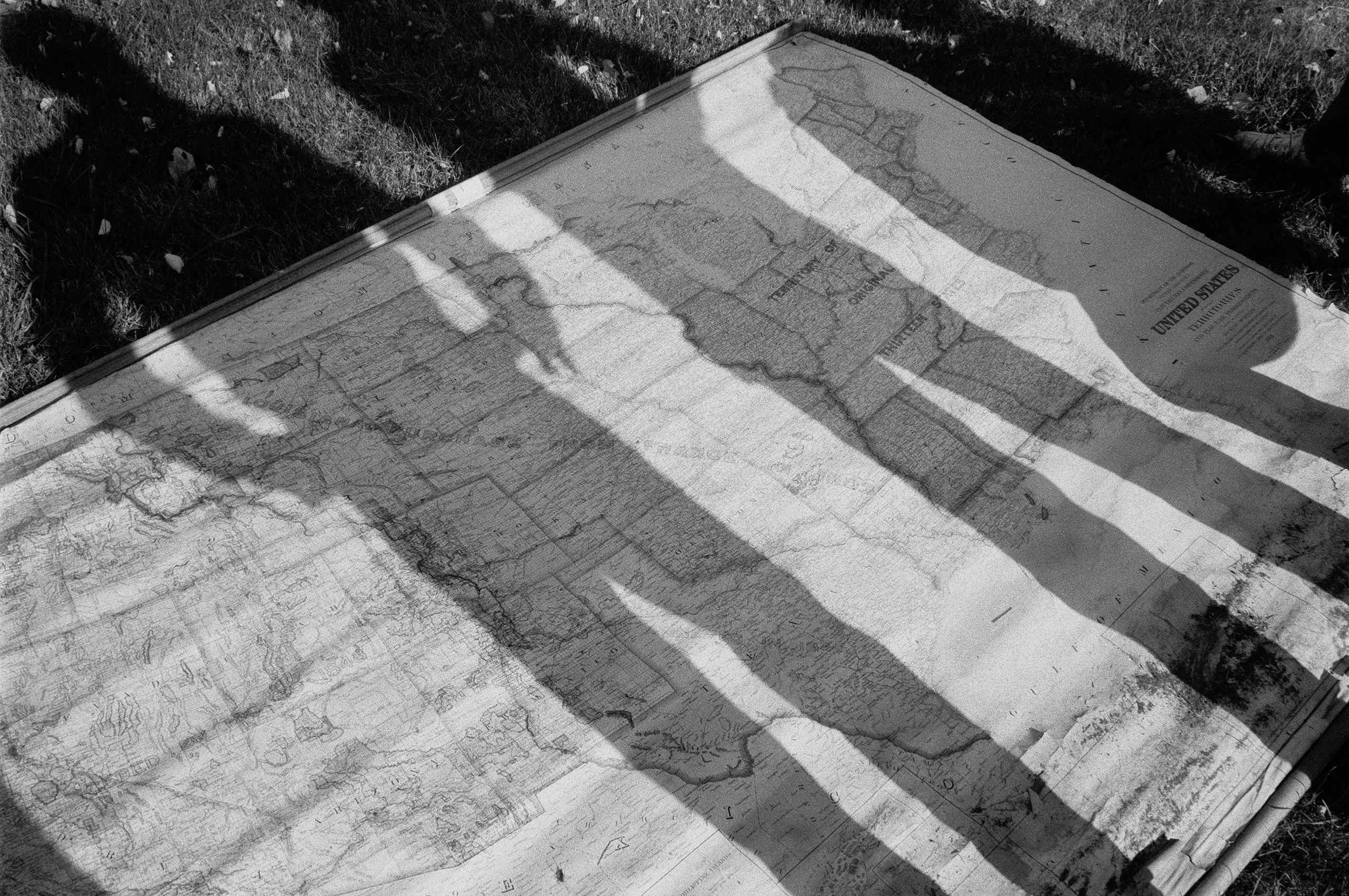 Map of United States Map of America USA B&W Photo photogpahy