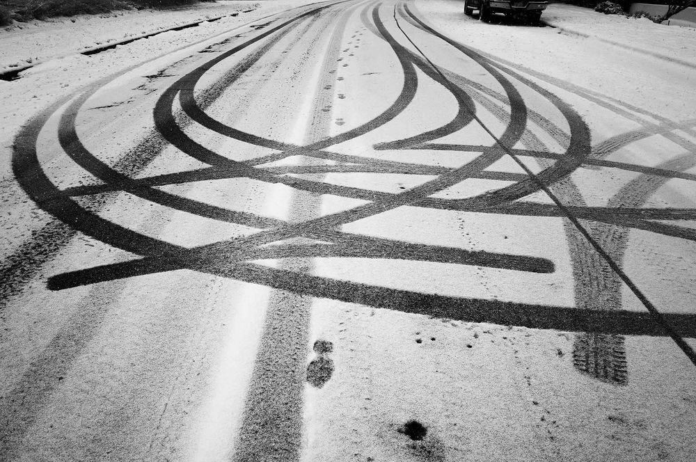 tire tracks in snow boulder colorado 