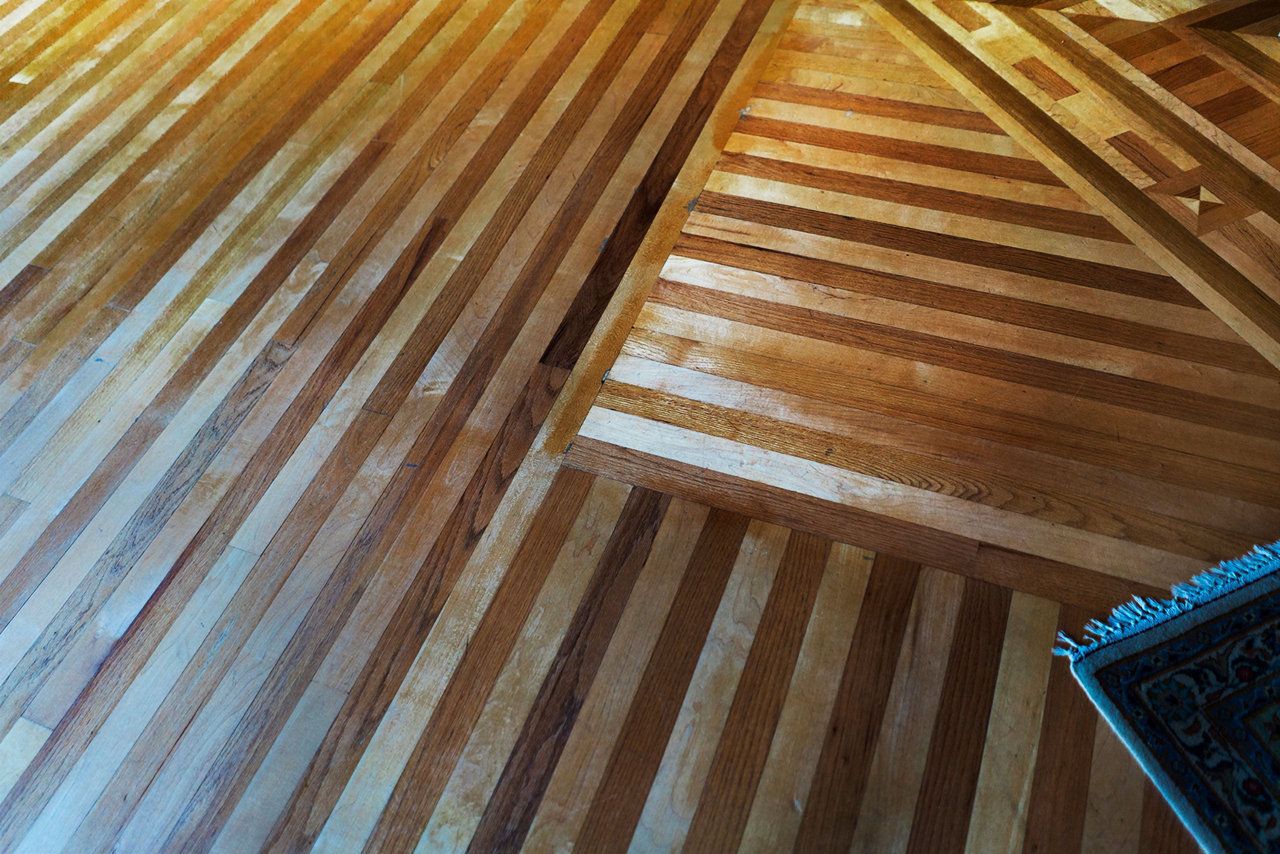 Floor in old section of the Crocker Museum Sacramento California