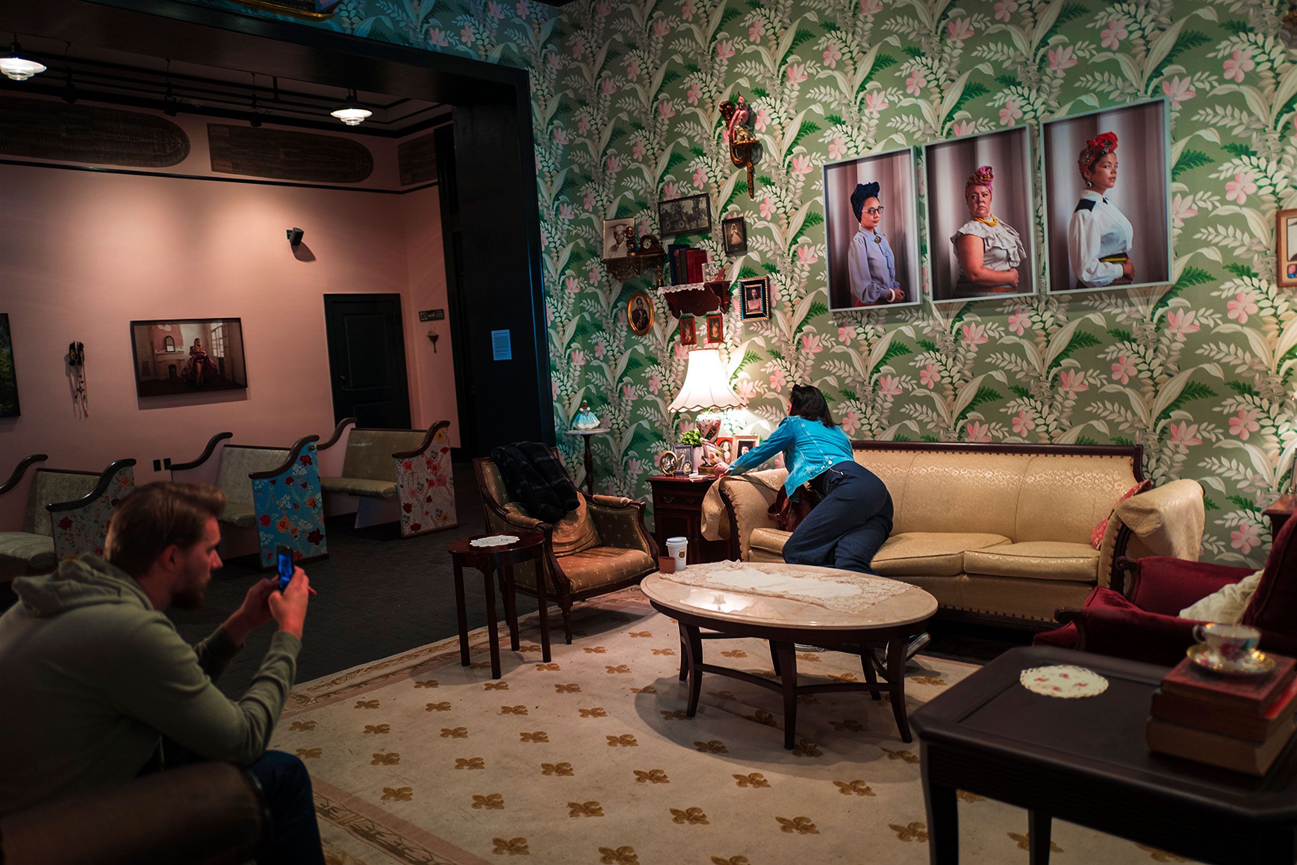 lobby by bar ace hotel  New Orleans 