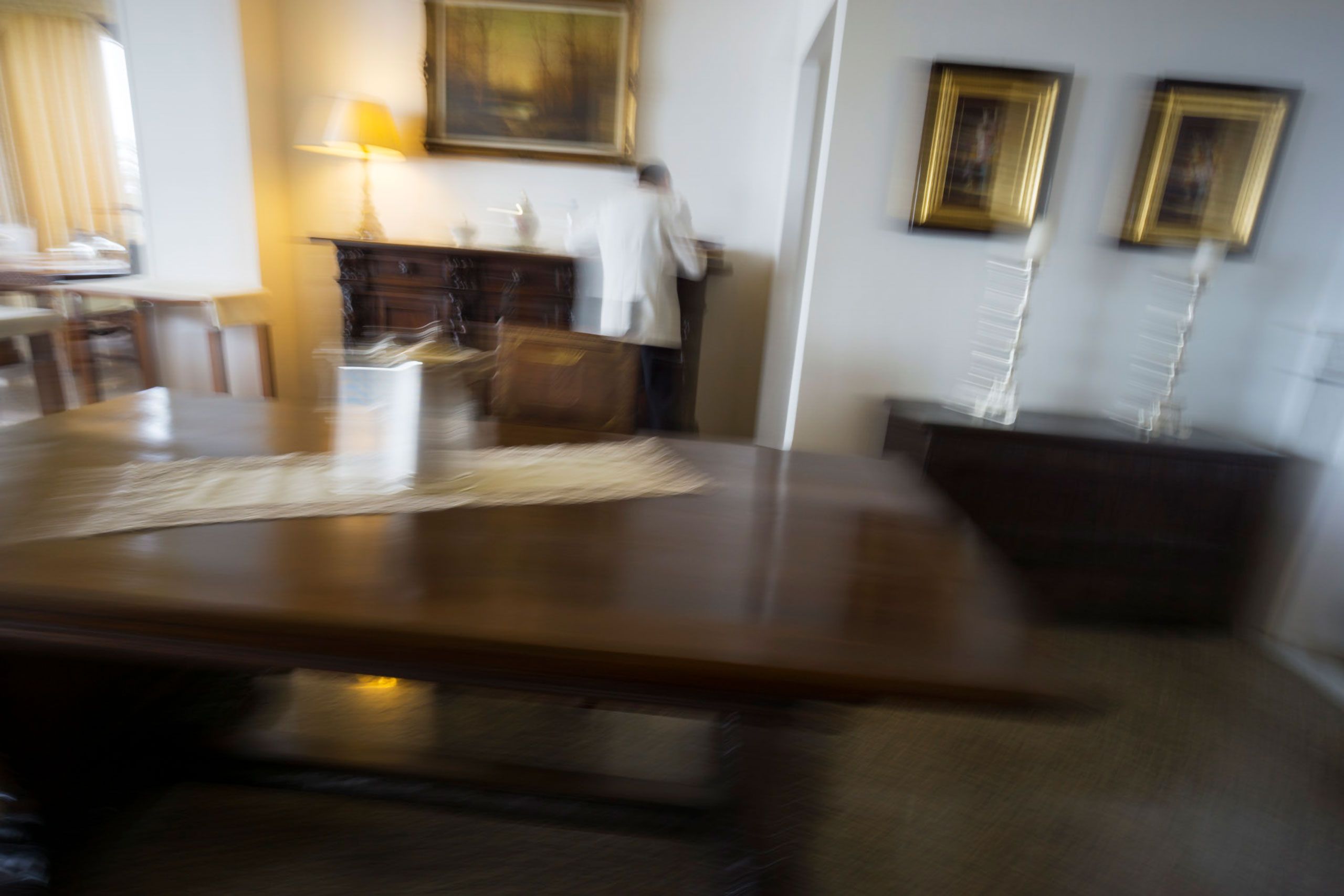 waiter in Hotel in Sardinia Italy 