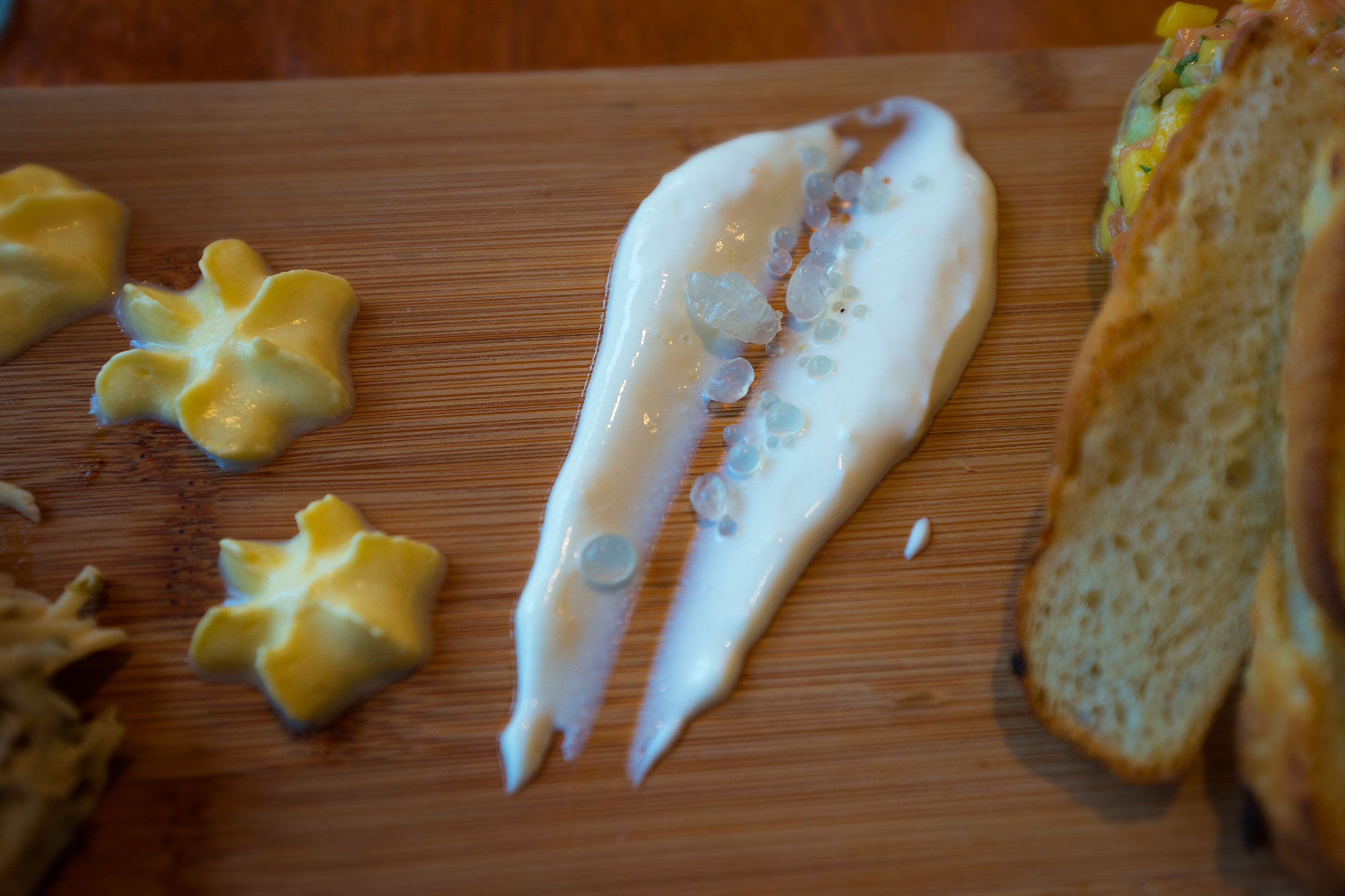 Seafood  Hors d'oeuvre  appetizers Restaurant La Table Des Roy  Magdalen Islands Îles de la Madeleine Quebec Canada