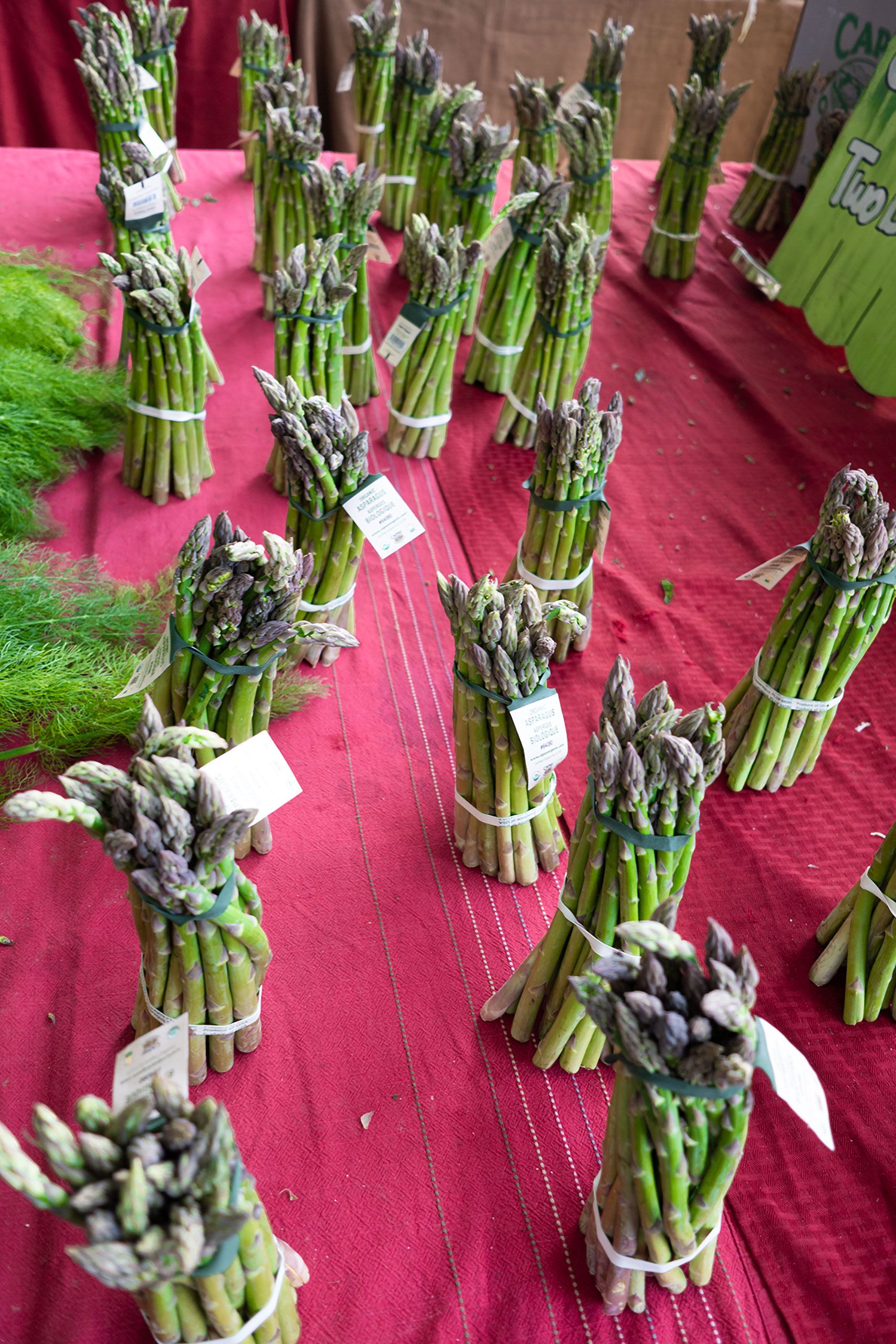 Asparagus at Davis farmers market