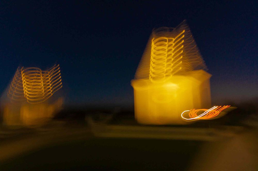 Gates at nigh into Alys Beach