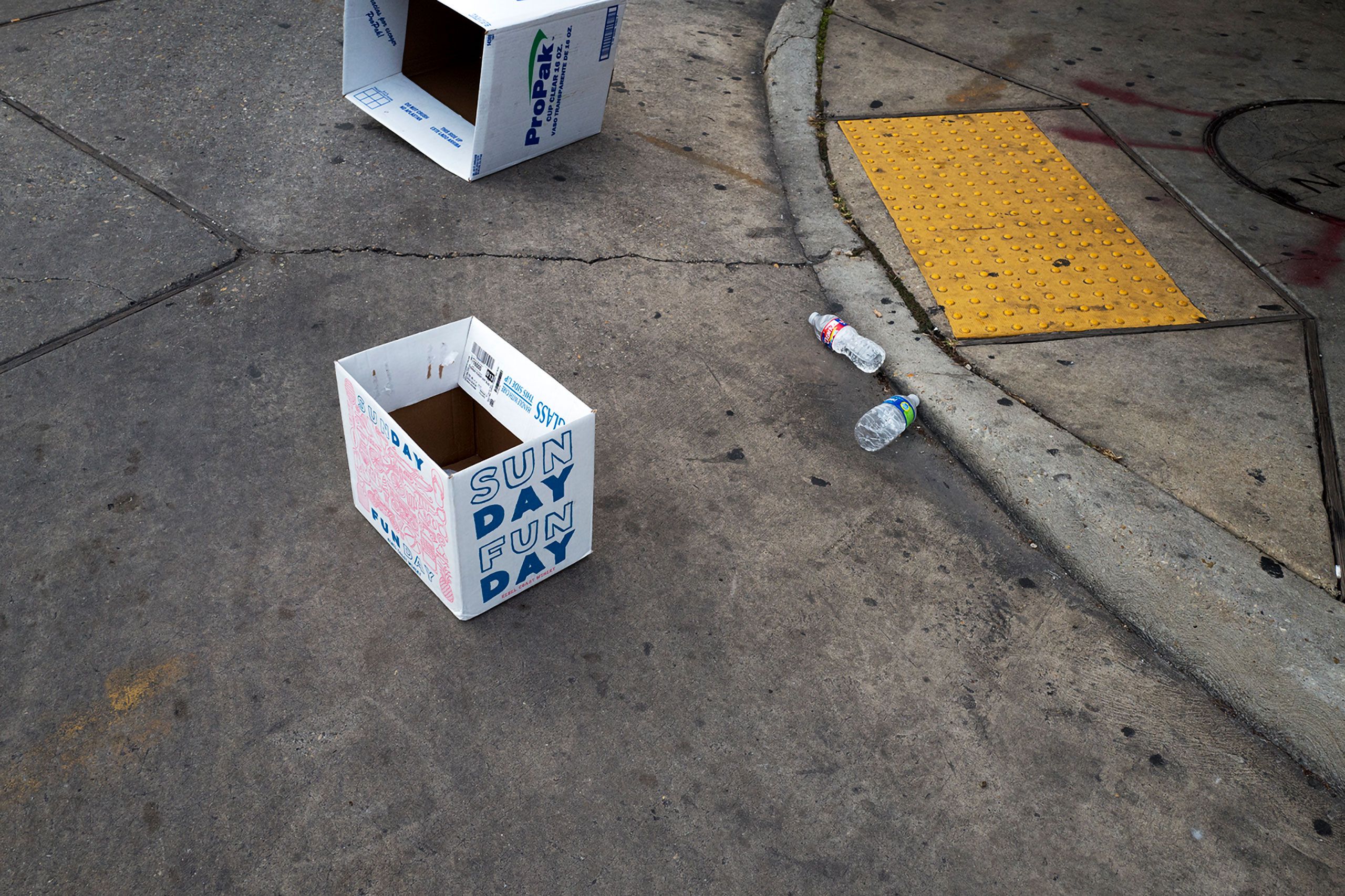 Sunday fun day bis on street in New Orleans 