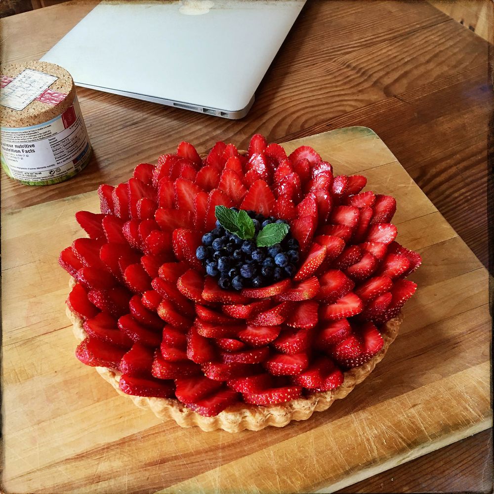 homemade Strawberry tarte iles les iles de la madeleine