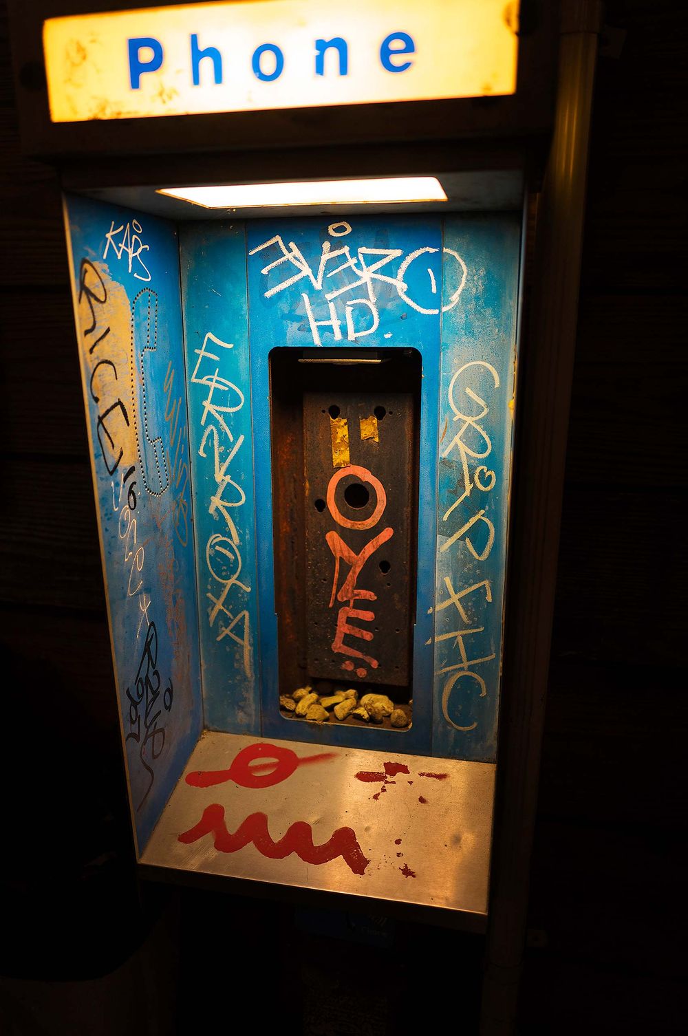 Vanished photo in a still glowing phone book beset with garrett in New Orleans Lousianna